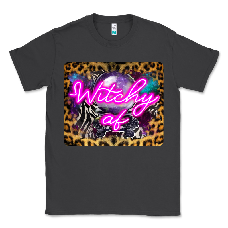 Witchy Af Crystal Ball Classic Tee by LillyAllenDesigns | Teevron