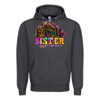 Smoke football sister Zipper Hoodie - OliviaCreatesArt