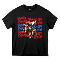 Black make america cowboy again Heavy Core Tee - MaliasSmallBusiness