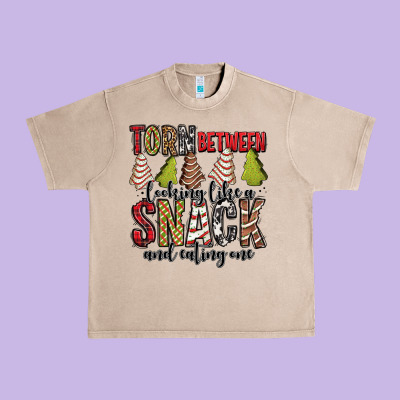 Torn Between Looking Like A Snack And Eating One Christmas Cake Urban Heavy Tee Designed By Jasminsmagicworld
