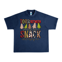 Navy torn between looking like a snack and eating one christmas cake Urban Heavy Tee - Jasminsmagicworld