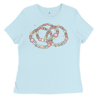 Baby Blue 100 days of school friendship bracelet Ladies Tee - MaliasSmallBusiness