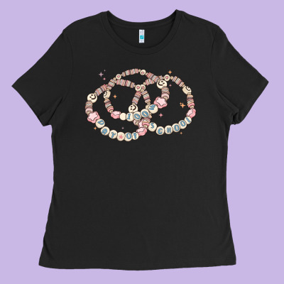 100 Days Of School Friendship Bracelet Ladies Tee Designed By Maliassmallbusiness