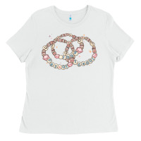 White 100 days of school friendship bracelet Ladies Tee - MaliasSmallBusiness