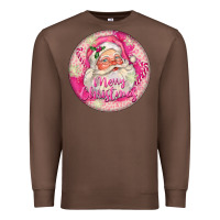 Chestnut Pink Merry Christmas Santa Premium Sweatshirt - FaDigitalArtStudio
