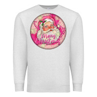 Oatmeal Heather Pink Merry Christmas Santa Premium Sweatshirt - FaDigitalArtStudio