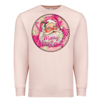 Pale Pink Pink Merry Christmas Santa Premium Sweatshirt - FaDigitalArtStudio