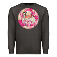 Smoke Pink Merry Christmas Santa Premium Sweatshirt - FaDigitalArtStudio