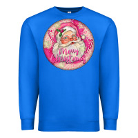 True Royal Pink Merry Christmas Santa Premium Sweatshirt - FaDigitalArtStudio