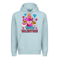 Blue Mist Hello Valentine Valentine's Day Coffee Mug Premium Hoodie - FaDigitalArtStudio