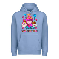 Colony Blue Hello Valentine Valentine's Day Coffee Mug Premium Hoodie - FaDigitalArtStudio