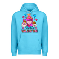Ocean Blue Hello Valentine Valentine's Day Coffee Mug Premium Hoodie - FaDigitalArtStudio