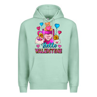 Hello Valentine Valentine's Day Coffee Mug Premium Hoodie | Teevron