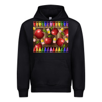 Black Crayons And Apples Urban Hoodie - LillyAllenDesigns