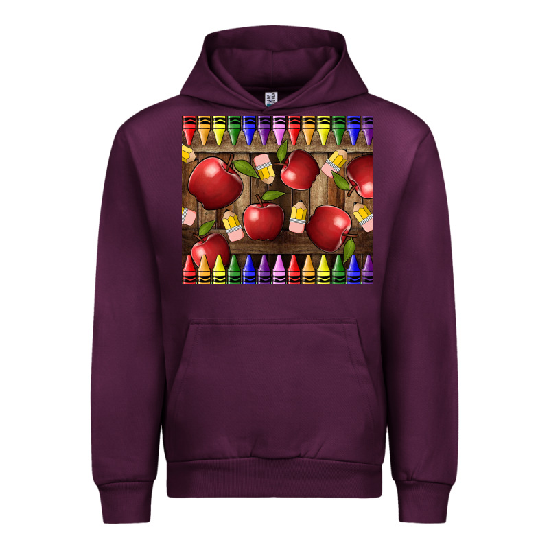 Crayons And Apples Urban Hoodie by LillyAllenDesigns | Teevron