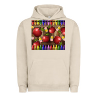 Pigment French Oak Crayons And Apples Urban Hoodie - LillyAllenDesigns