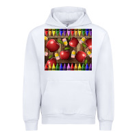 White Crayons And Apples Urban Hoodie - LillyAllenDesigns