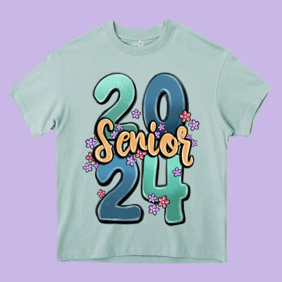 Senior 2024 Heavy Core Tee Designed By Maliassmallbusiness