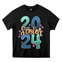 Black senior 2024 Heavy Core Tee - MaliasSmallBusiness