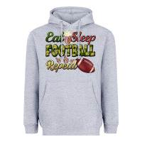 Eat Sleep Football Repeat Heavyweight Hoodie | Teevron