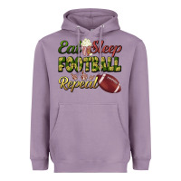 Lavender eat sleep football repeat Heavyweight Hoodie - BundleAndBundleShop