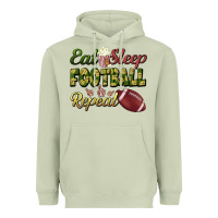 Matcha eat sleep football repeat Heavyweight Hoodie - BundleAndBundleShop