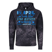 Cloud Black in april we wear blue for autism awareness Vintage Hoodie - Artiststas