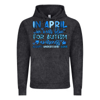Vintage Black in april we wear blue for autism awareness Vintage Hoodie - Artiststas