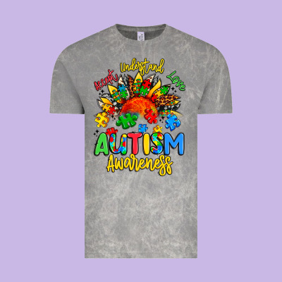 Accept Understand Love Autism Awareness Vintage Tee Designed By Artiststas