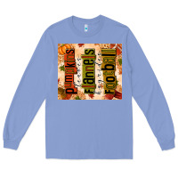Colony Blue pumpkins leaves flannels hayrides football Long Sleeve Tee - texasbilliewilder