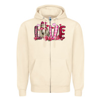 Sandshell valentines day love horse Zipper Hoodie - OliviaCreatesArt