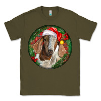 Army Green Boer Goat Christmas Classic Tee - LillyAllenDesigns
