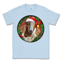 Dusty Blue Boer Goat Christmas Classic Tee - LillyAllenDesigns