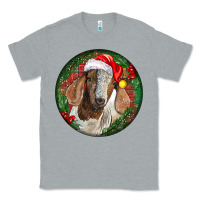 Heather Grey Boer Goat Christmas Classic Tee - LillyAllenDesigns