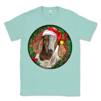 Seafoam Boer Goat Christmas Classic Tee - LillyAllenDesigns