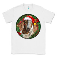 White Boer Goat Christmas Classic Tee - LillyAllenDesigns