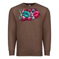 Chestnut Western Xoxo Premium Sweatshirt - FaDigitalArtStudio