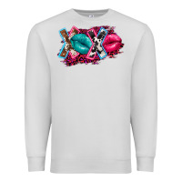 Dove Grey Western Xoxo Premium Sweatshirt - FaDigitalArtStudio
