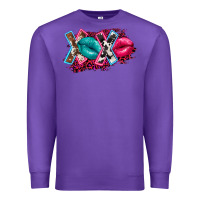Purple Western Xoxo Premium Sweatshirt - FaDigitalArtStudio