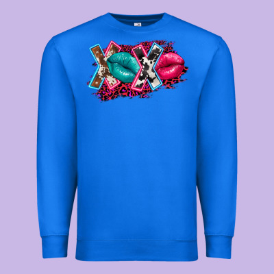Western Xoxo Premium Sweatshirt Designed By Fadigitalartstudio