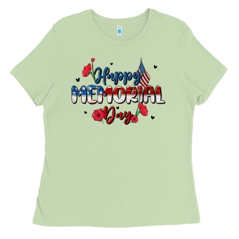 Happy Memorial Day Ladies Tee by MaliasSmallBusiness | Teevron