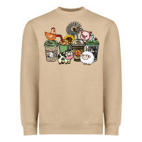 Mushroom Farm animal coffee cups Heavyweight Sweatshirt - HowdyJamesFarm