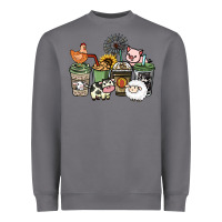 Storm Farm animal coffee cups Heavyweight Sweatshirt - HowdyJamesFarm