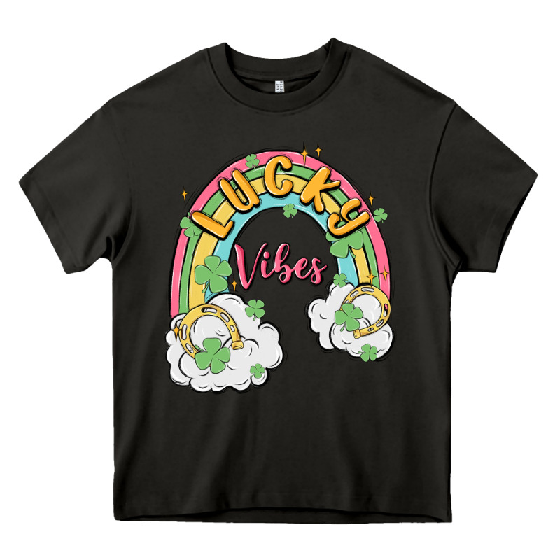 Lucky Vibes Heavy Core Tee by MaliasSmallBusiness | Teevron
