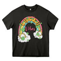 Asphalt lucky vibes Heavy Core Tee - MaliasSmallBusiness