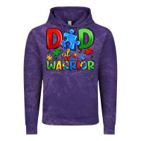Cloud Purple dad of a warrior Vintage Hoodie - Artiststas