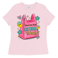 Bubblegum Pink time for that retail therapy Ladies Tee - MaliasSmallBusiness