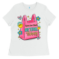 White time for that retail therapy Ladies Tee - MaliasSmallBusiness