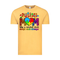 Vintage Mustard autism mom like a normal mom except much stronger Vintage Tee - Artiststas