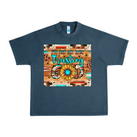 Midnight Navy i'm just out here trusting god Urban Heavy Tee - JahusDesignShop